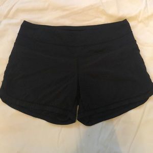 Size 4 lululemon black shorts